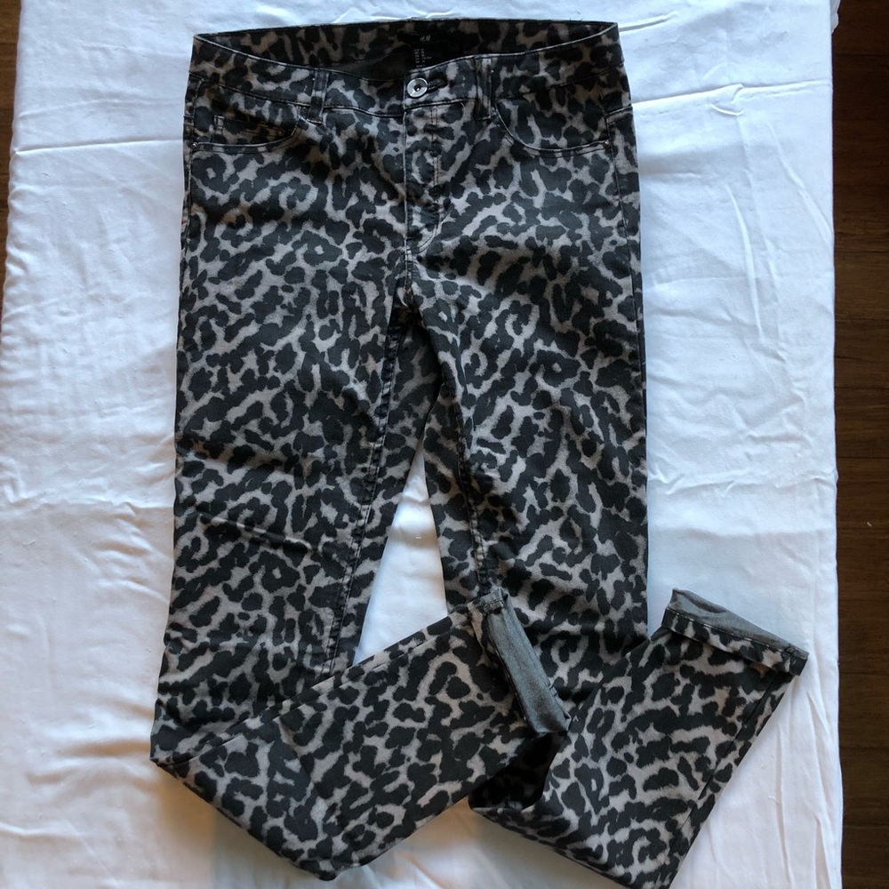 Leopard Print Skinny Jeans